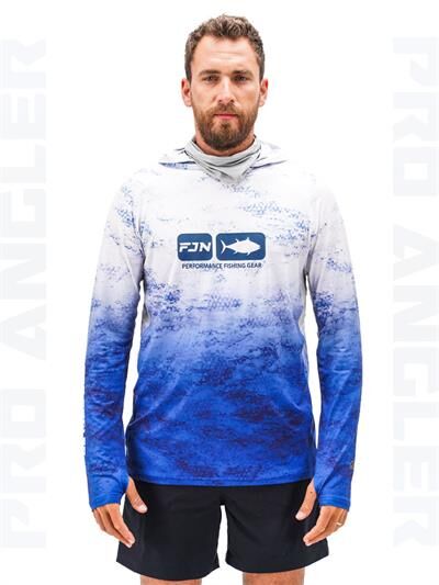 Fujin Pro Angler S24 Buff&Hoodie Grey Wave