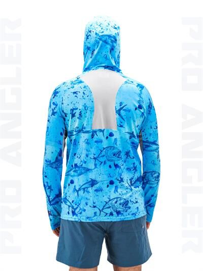 Fujin Pro Angler S24 Buff&Hoodie Blue Fish