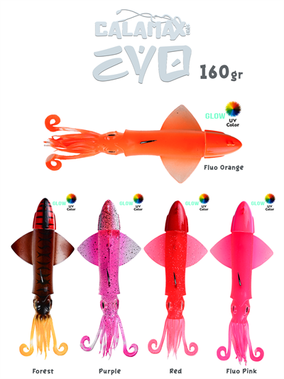 Fujin Calamax EVO 160gr Combo Squid Silikon Yem
