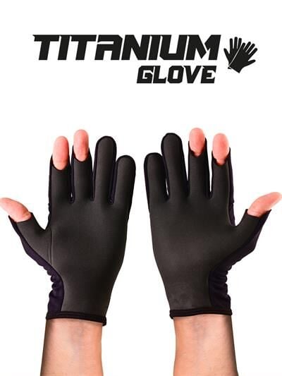Fujin Pro Angler S24 Titanium Gloves Black Gold