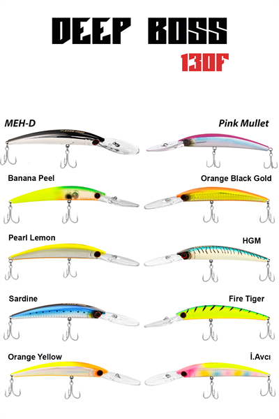 Fujin DeepBoss 130F 24gr  Maket Balık