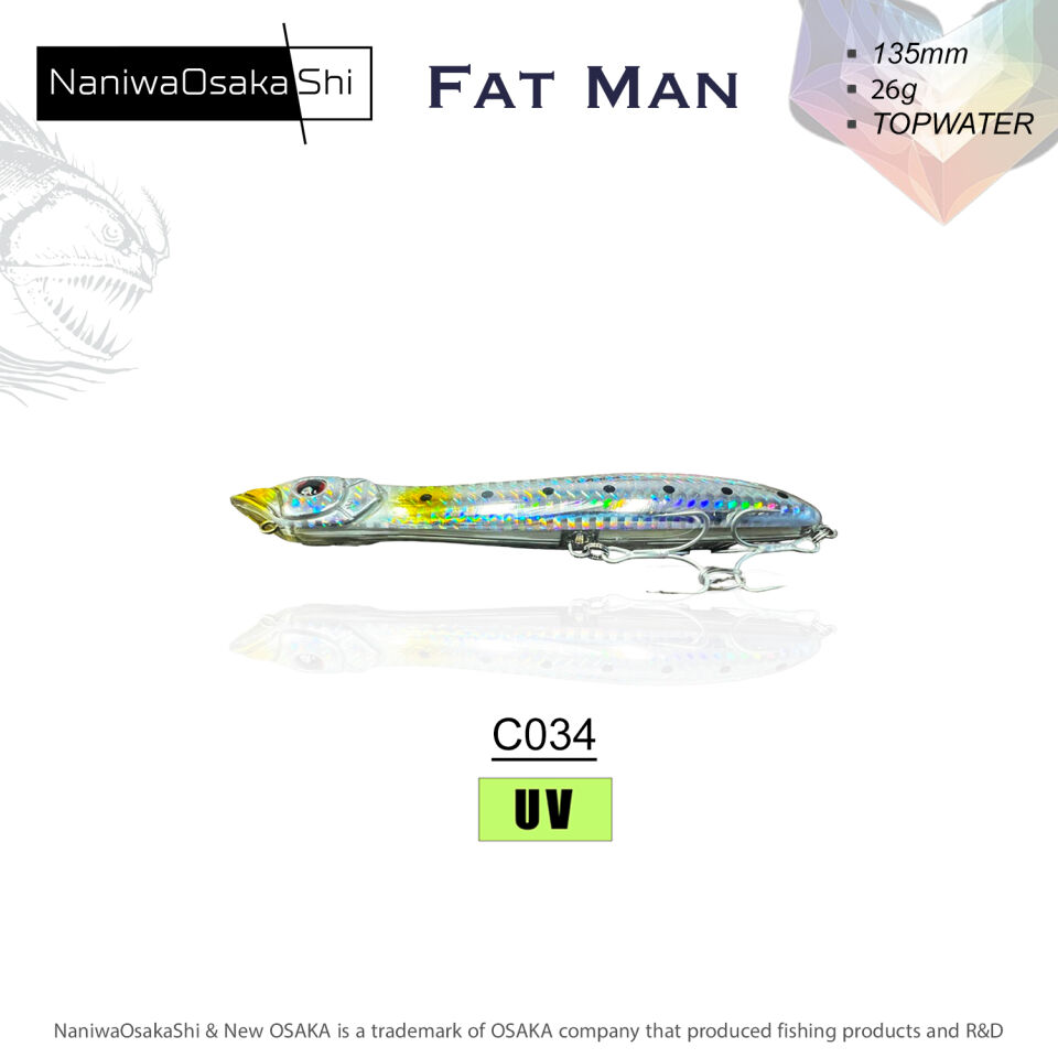 NaniwaOsakaShi Fat Man 135mm 26Gr Topwater