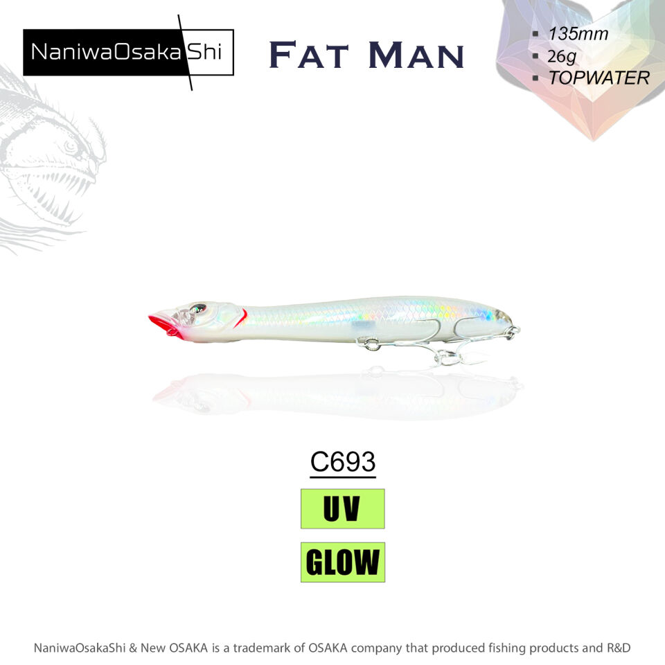 NaniwaOsakaShi Fat Man 135mm 26Gr Topwater