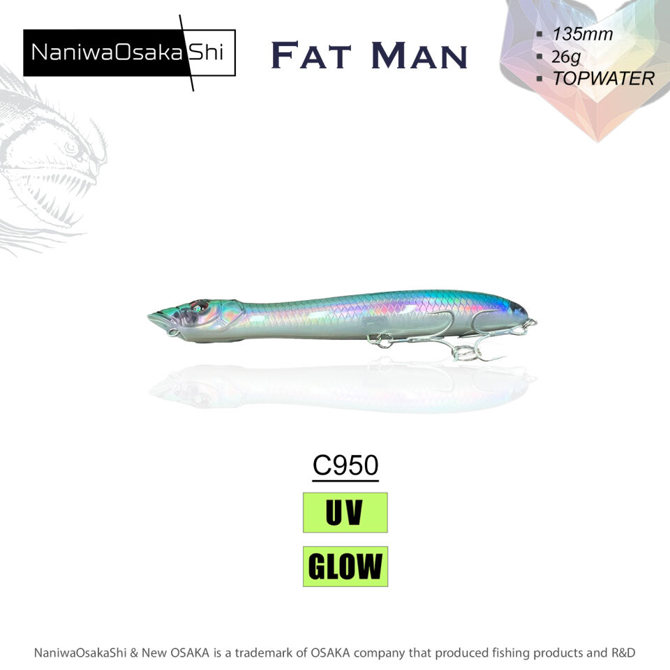 NaniwaOsakaShi Fat Man 135mm 26Gr Topwater