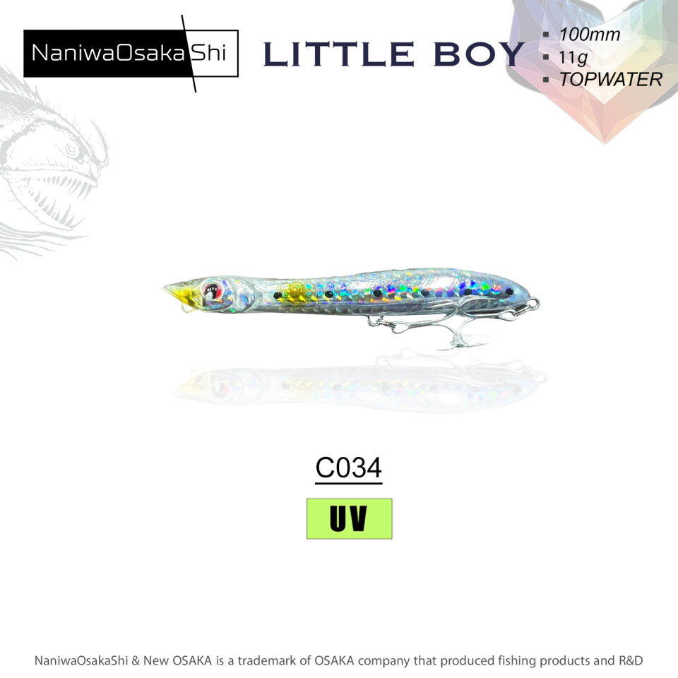 NaniwaOsakaShi Little Boy 100mm 11Gr Topwater C034