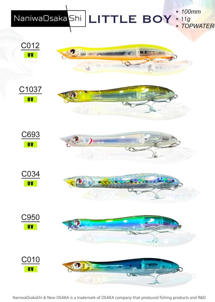 NaniwaOsakaShi Little Boy 100mm 11Gr Topwater C950