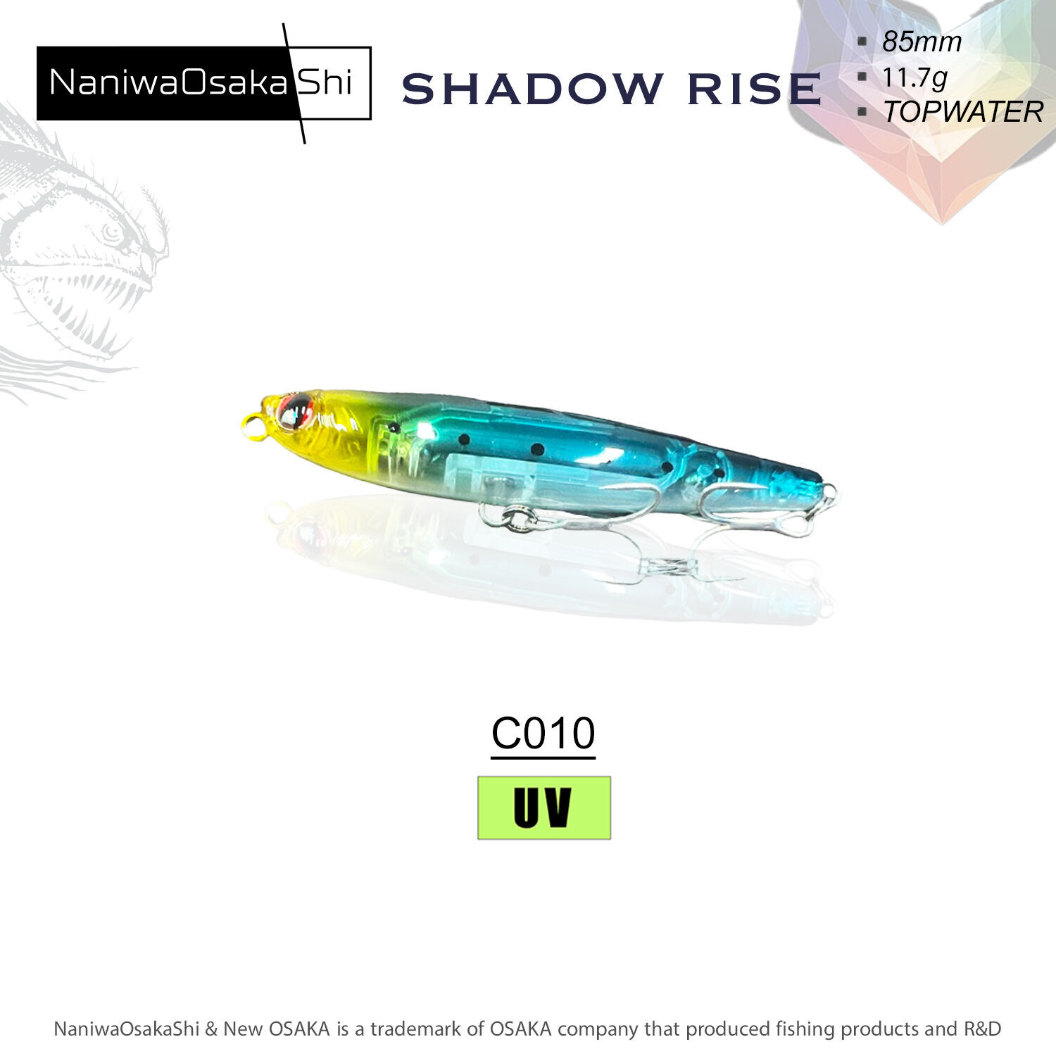 NaniwaOsakaShi Shadow Rise 85mm 11,7Gr C010
