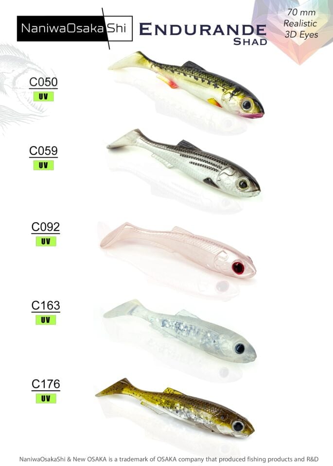 NaniwaOsakaShi Endurande Shad 70mm