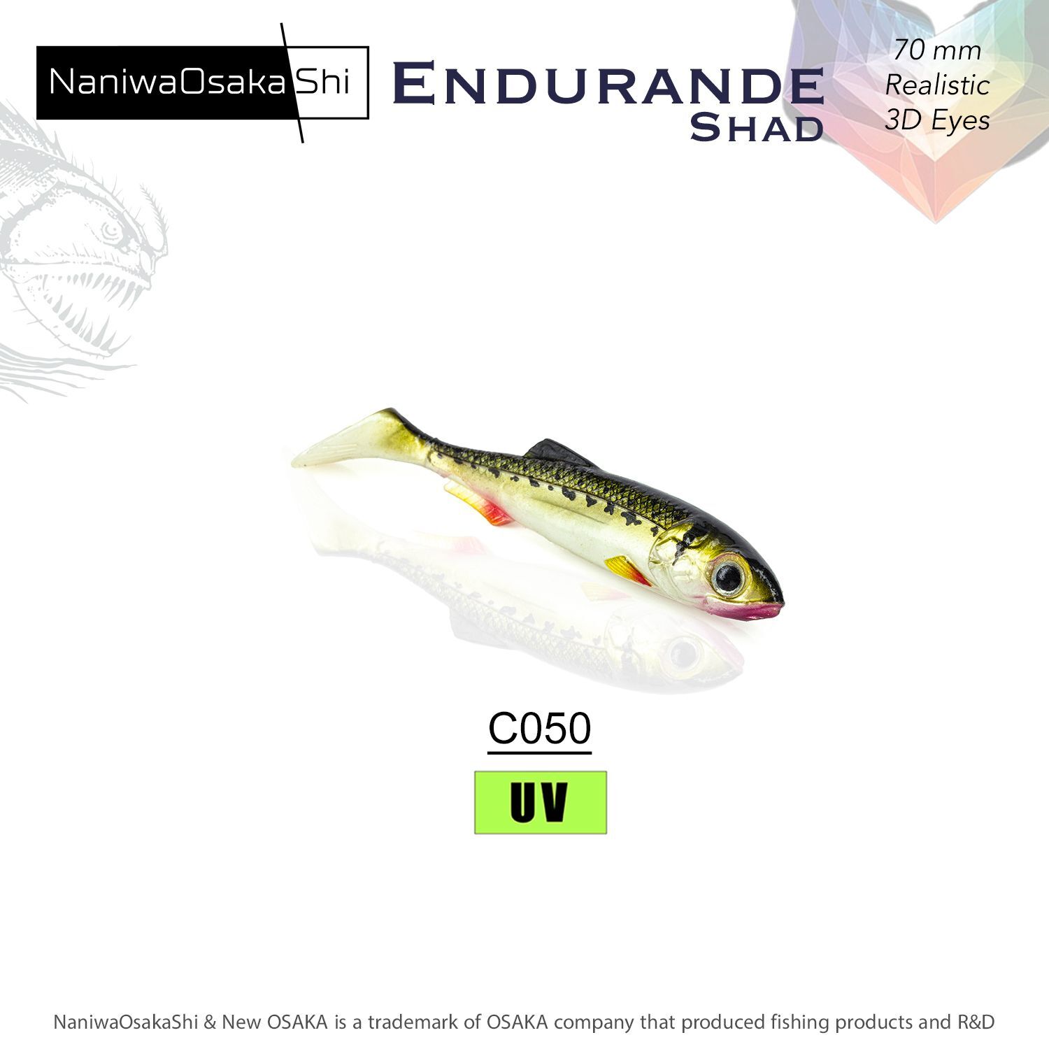 NaniwaOsakaShi Endurande Shad 70mm C050