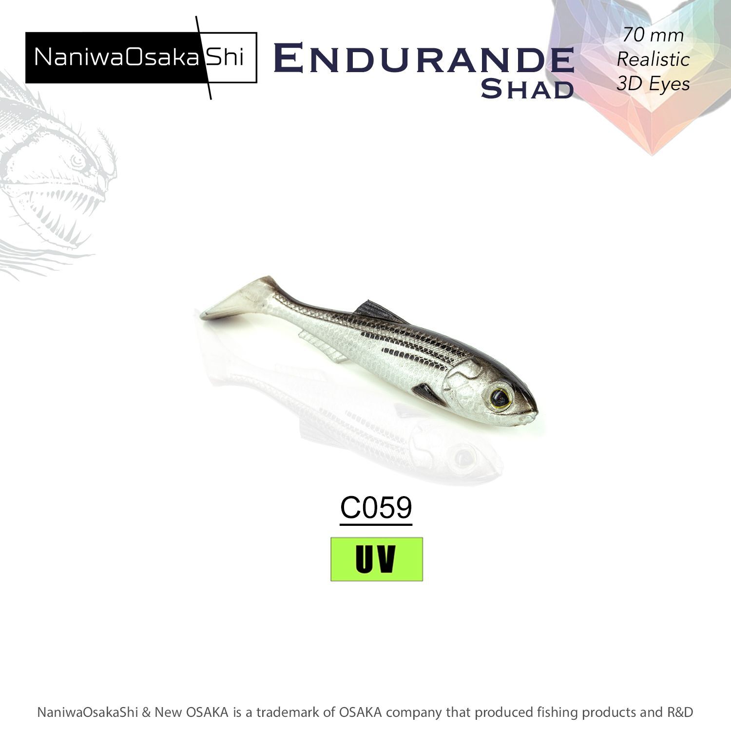 NaniwaOsakaShi Endurande Shad 70mm C059