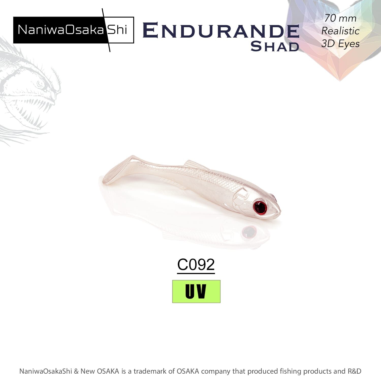NaniwaOsakaShi Endurande Shad 70mm C092
