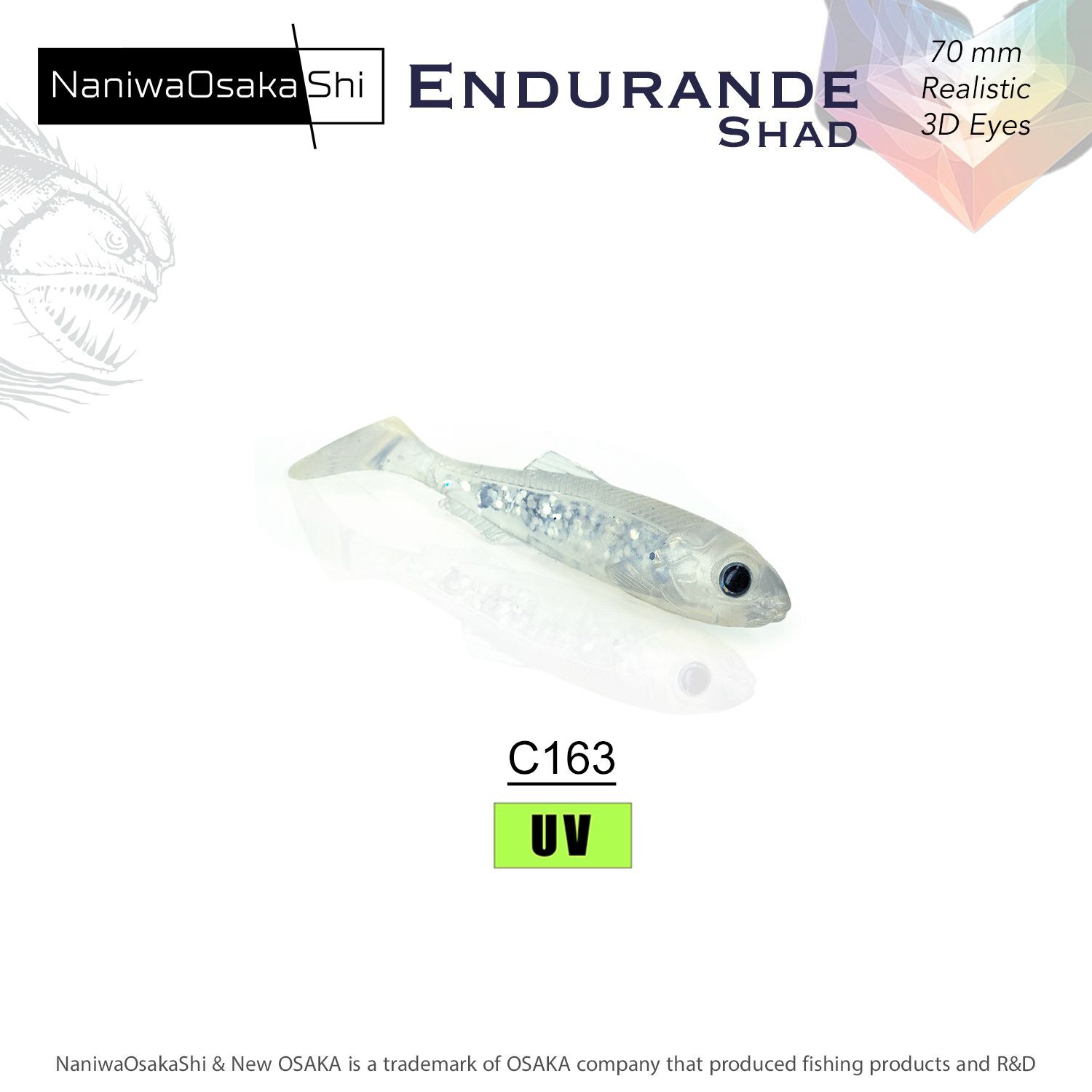 NaniwaOsakaShi Endurande Shad 70mm C163