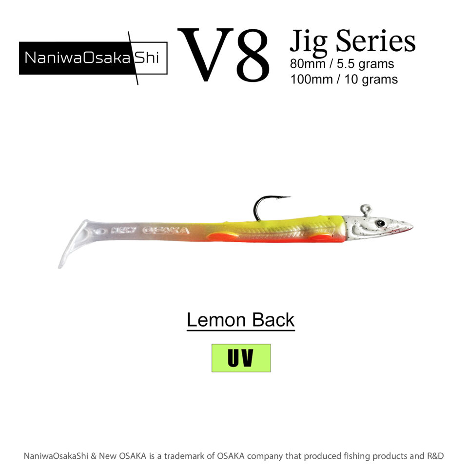 NaniwaOsakaShi V8 Jig Series 80mm 5,5Gr Lemon Back