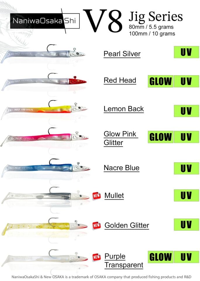 NaniwaOsakaShi Series V8 Jig 100mm 10Gr