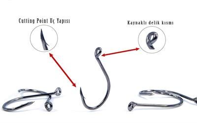 Fujin Cut SSW Delikli Kaynaklı Çapraz Octopus Kancası