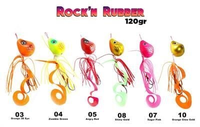 Fujin Rock'n Rubber 120gr Tai Rubber Set