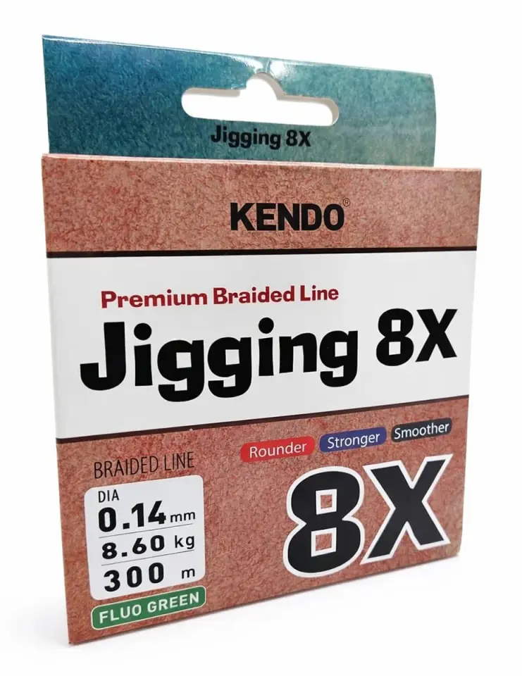 Kendo Jigging 8X Flash 300 mt Örgü İp (FLUO GREEN)
