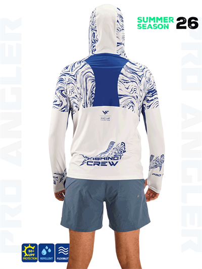 Fujin Pro Angler S26 Buff&Hoodie Izohips White Blue