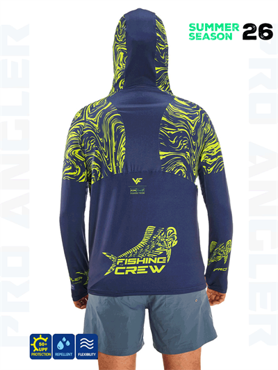 Fujin Pro Angler S26 Hooded Izohips Blue Green