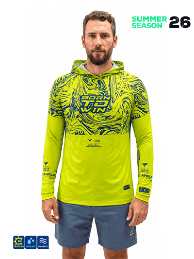 Fujin Pro Angler S26 Hooded Izohips Green Blue