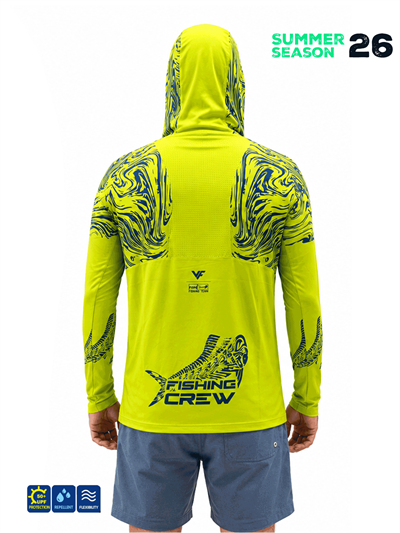 Fujin Pro Angler S26 Hooded Izohips Green Blue
