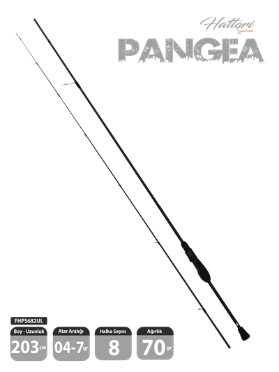 Fujin Hattori Pangea 203cm 04-7gr LRF Kamışı 682UL
