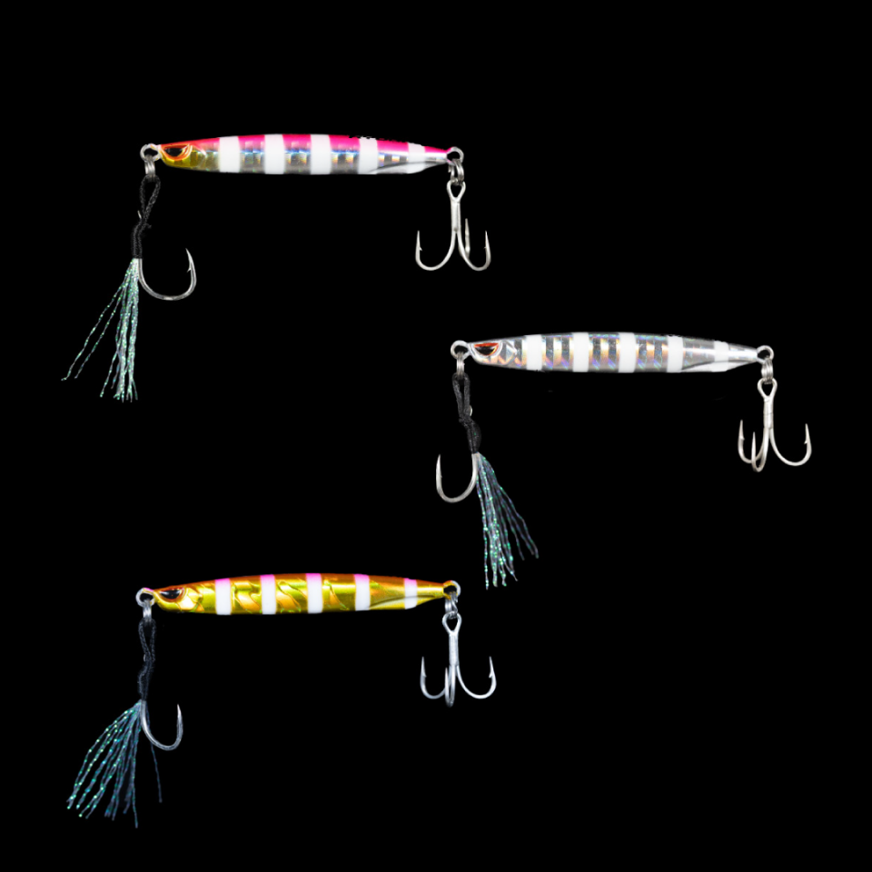 Ryuji Slient Jig Trio , Zebra Mix (3 Adet)