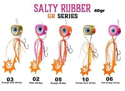 Fujin Salty Rubber 40gr GR Serisi Tai Rubber Set