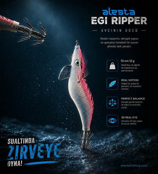 Egi Ripper #2.5 X6752 10cm 12gr Pink