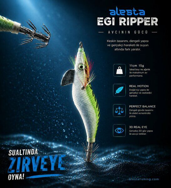 Egi Ripper #3.0 X6753 11cm 15gr Green