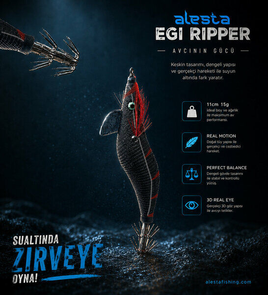 Egi Ripper #3.0 X6753 11cm 15gr Black Red