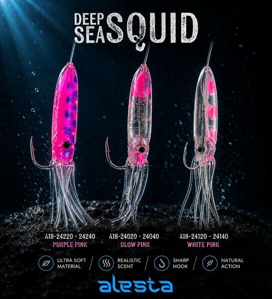 Deep Sea Squid X0297 3K 7cm 0.50 #2/0 Purple Pink