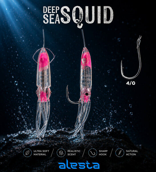 Deep Sea Squid X0297 3K 7cm 0.60 #4/0 Glow Pink