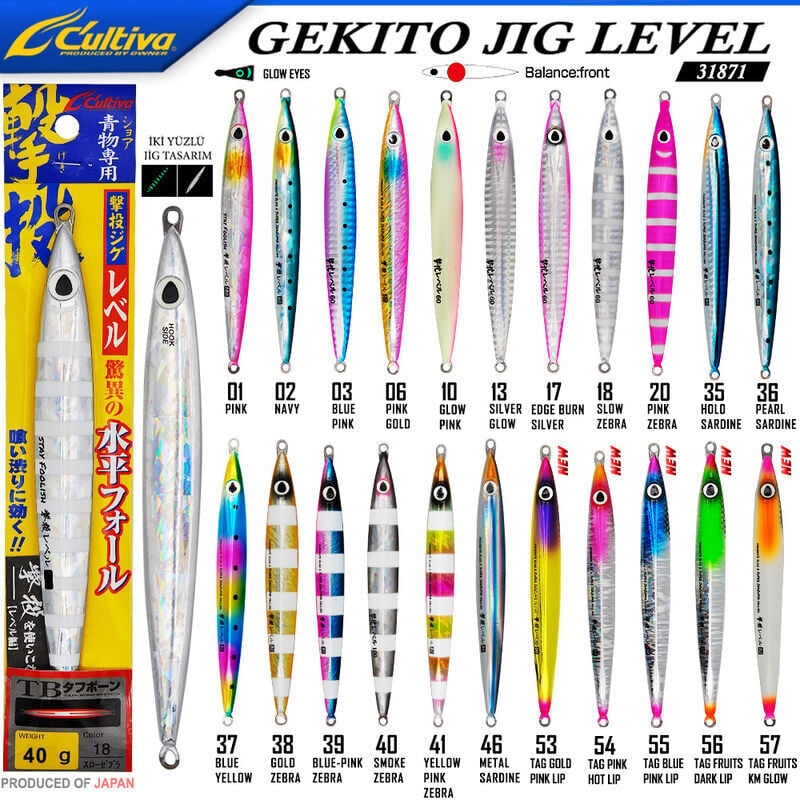 Cultiva JİG 31871 Gekito Jig Level 40g 10.5 cm
