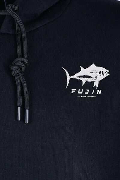 Fujin Tuna Hoodie Black Sweatshirt Erkek
